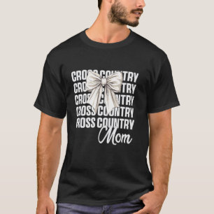 Camiseta Coqueta de mamá de Cross Country con lazo Lindo am