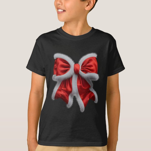 Camiseta Coqueta De Oro Rojo Para Navidades Santa Claus Xma (Anverso)