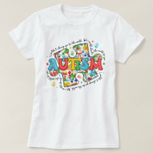 Camiseta Coqueta de sensibilización sobre autismo, neurodiv