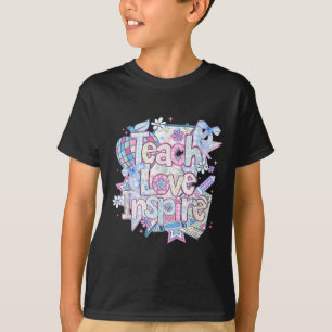 Camiseta Coqueta Enseña Amar Inspirar Femenina Vuelta al Co