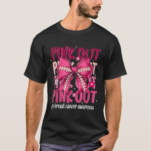 Camiseta Coqueta Fútbol Rosa Conciencia del Cáncer de Seno