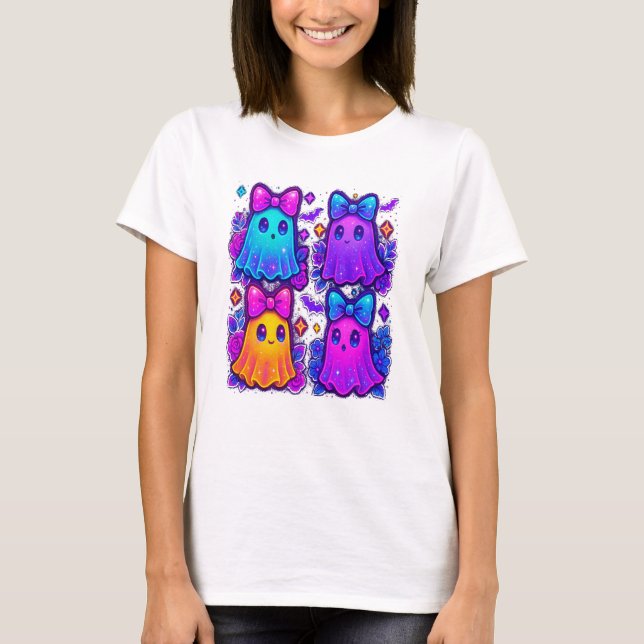 Camiseta Coqueta Iridescente Halloween (Anverso)