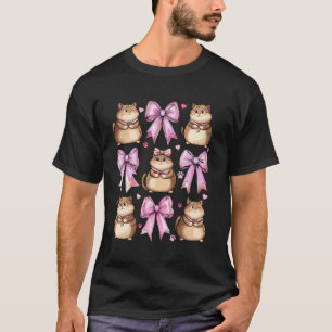 Camiseta Coqueta Lazo Chonk Gatito Meme Mamá Chica Rosa Mot