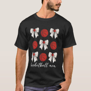 Camiseta Coqueta Lazo Madre Baloncesto Amantes Baloncesto P