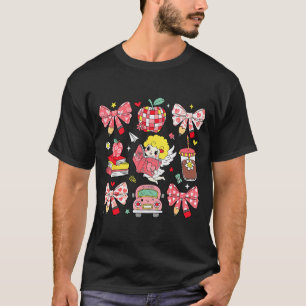 Camiseta Coqueta lazo rosa manzana Agradecimiento a maestro