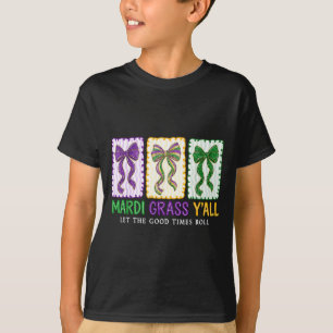 Camiseta Coqueta Mardi Gras Dejen que los buenos tiempos ru