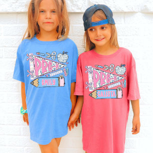Camiseta Coqueta PreK Preescolar Nombre Regreso a la Escuel