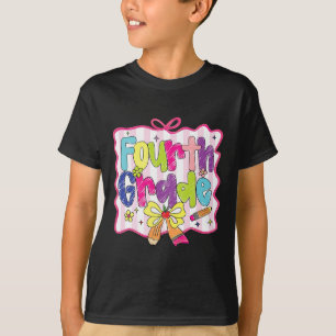 Camiseta Coqueta preppy para volver al colegio de cuarto gr