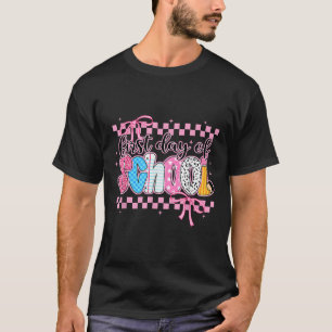 Camiseta Coqueta Primer Día De Colegio Preppy Regreso A La