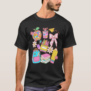 Camiseta Coqueta Regreso a la Escuela Maestra Mujeres Niña
