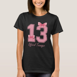 Camiseta Coqueta rosa de 13 años, adolescente oficial 13