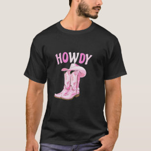 Camiseta Coqueta rosa dulce dobla estética occidental de va