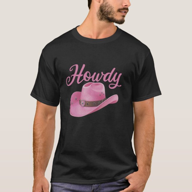 Camiseta Coqueta rosa dulce dobla estética occidental de va (Anverso)