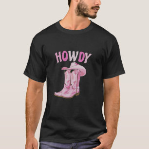 Camiseta Coqueta rosa dulce dobla estética occidental de va