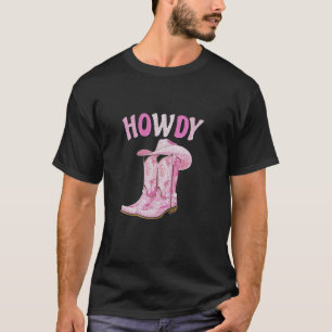 Camiseta Coqueta rosa dulce dobla estética occidental de va
