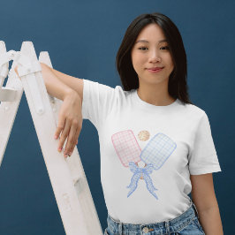 Camiseta Coqueta rosa rosa azul rosa RIbbon