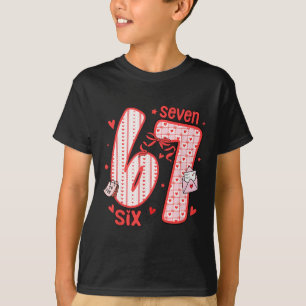 Camiseta Coqueta Seis Siete Divertido 67 Meme 6 7 San Valen