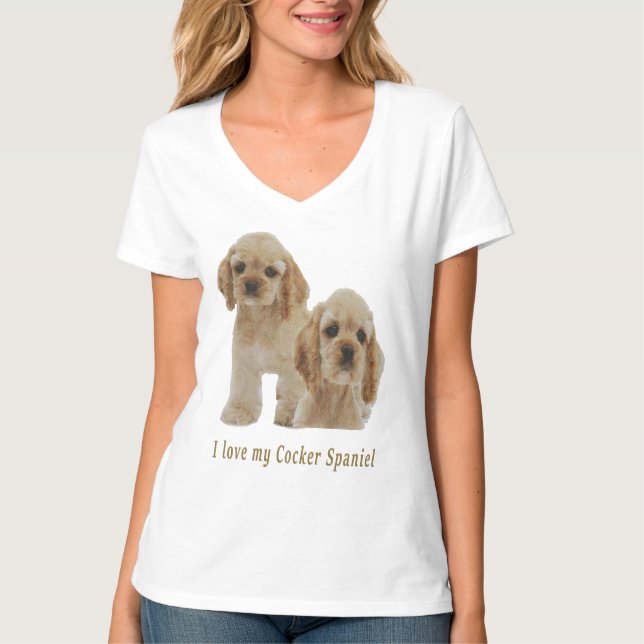 Camiseta coqueteo spaniels (Anverso)