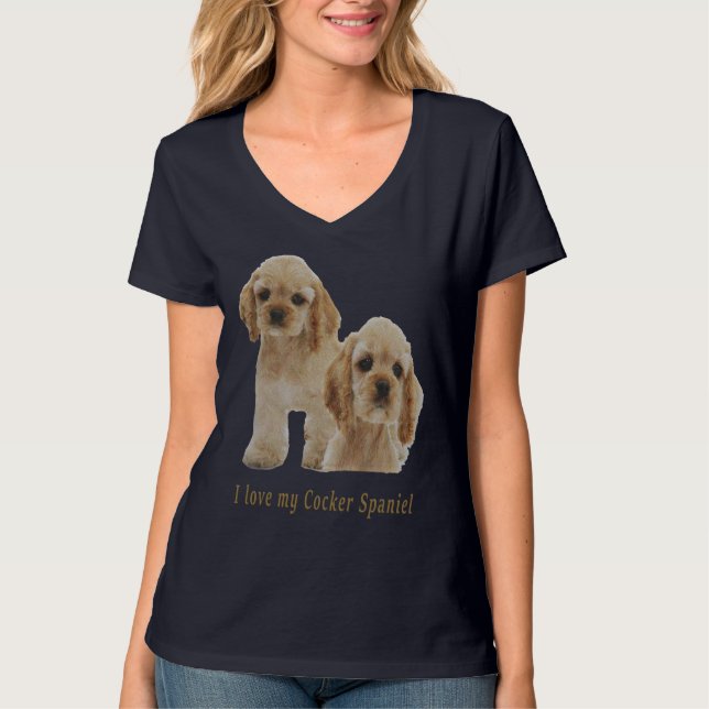 Camiseta coqueteo spaniels (Anverso)
