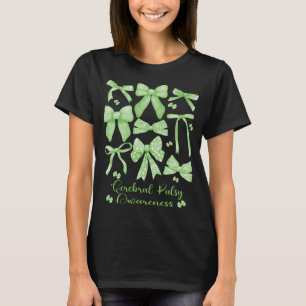 Camiseta Coquette Aesthetic Green Bow Cerebral Palsy