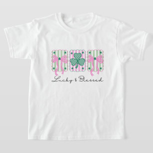 Camiseta Coquette Afortunado y Bendito Día de San Patricio 