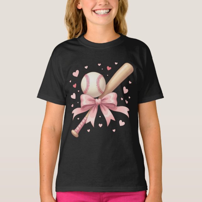 Camiseta Coquette Baseball lovers after school activity  (Anverso)
