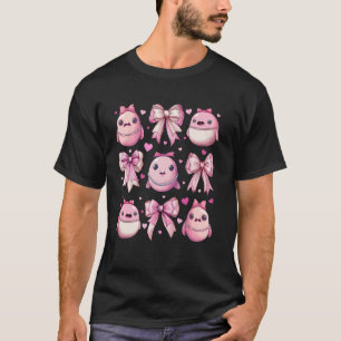 Camiseta Coquette Bow Blobfish Funny Fish Pink Ribbon Chica