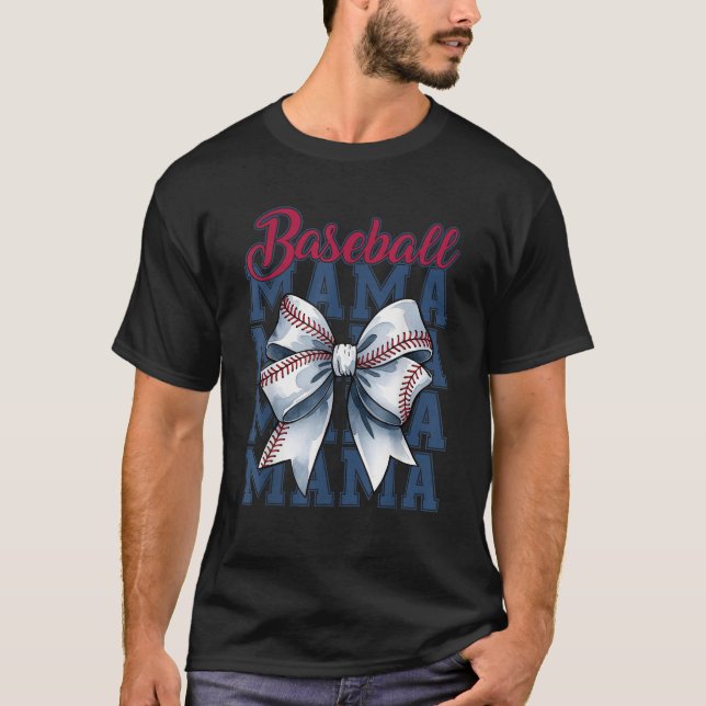 Camiseta Coquette Bow Bow Bow Mamá Juego Mamá Moda (Anverso)
