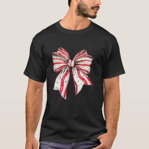 Camiseta Coquette Bow Cake Tree Feliz Navidad Pajama