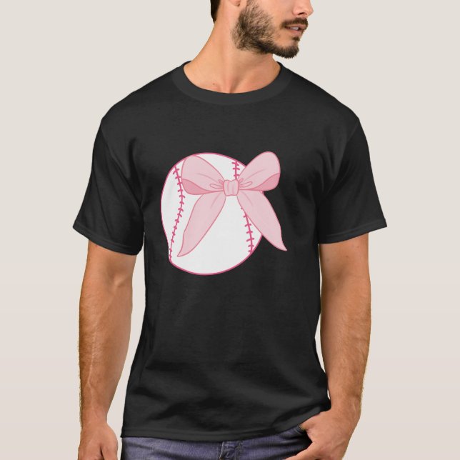 Camiseta Coquette Bow Chicas de béisbol Mamá Rosa Gi (Anverso)