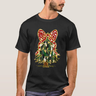 Camiseta Coquette Bow Feliz Navidad Árbol Santa Pajam