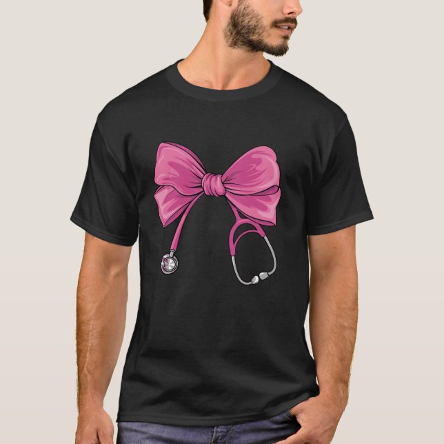 Camiseta Coquette Bow Funny ER ICU Nur (Anverso)
