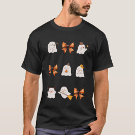 Camiseta Coquette Bow Ghost Funny Cute Fantasma Halloween