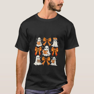 Camiseta Coquette Bow Ghost Reading Books Funny Hall