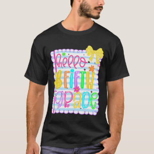 Camiseta Coquette Bow Girly Hola a profesor de quinto grado