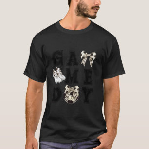 Camiseta Coquette Bow juego de padres de deportes Día de fu