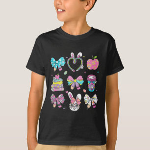 Camiseta Coquette Bow Lápiz Conejo Conejo Conejo Maestro Fe