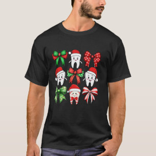 Camiseta Coquette Bow Navidades Dental Higienist Dentist
