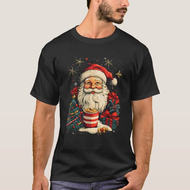 Camiseta Coquette Bow Santa Candy Girly Xmas Christmas Tree (Anverso)