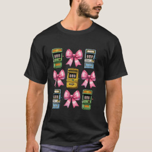 Camiseta Coquette Bow Slot Machine Gambler Madres