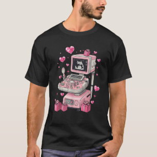 Camiseta Coquette Bow Sonographer Valentine Ultrasound Tech