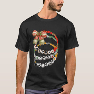 Camiseta Coquette Brillante y Brillante Bow Navidades Chica
