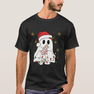 Camiseta Coquette Christmas Tree Cake Santa Claus Pink Chri