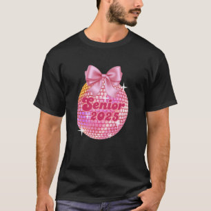 Camiseta Coquette Disco Ball Pink Bows de 2025
