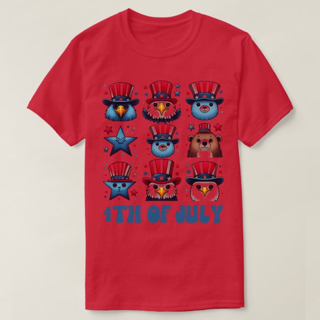 Camiseta Coquette Fireworks Independence Day Bow sobredimen (Diseño del anverso)