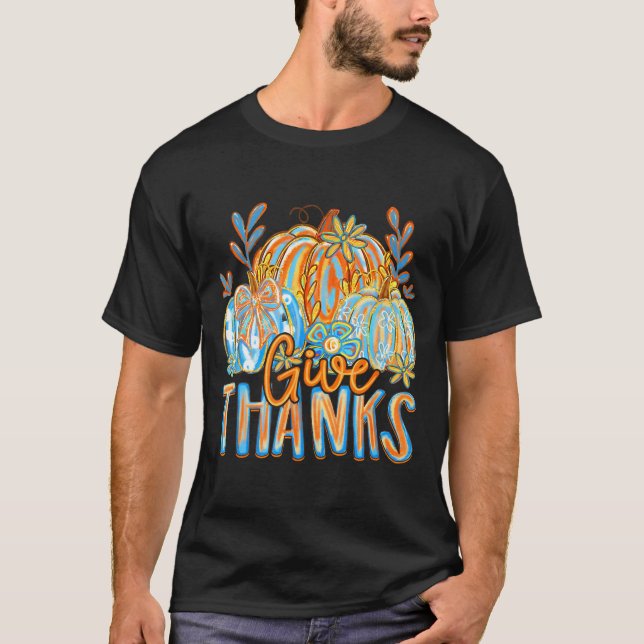 Camiseta Coquette Give Thanks Christian Thanksgiving Floral (Anverso)