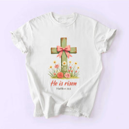 Camiseta Coquette Jesus, Jesus Easter, He is Risen
