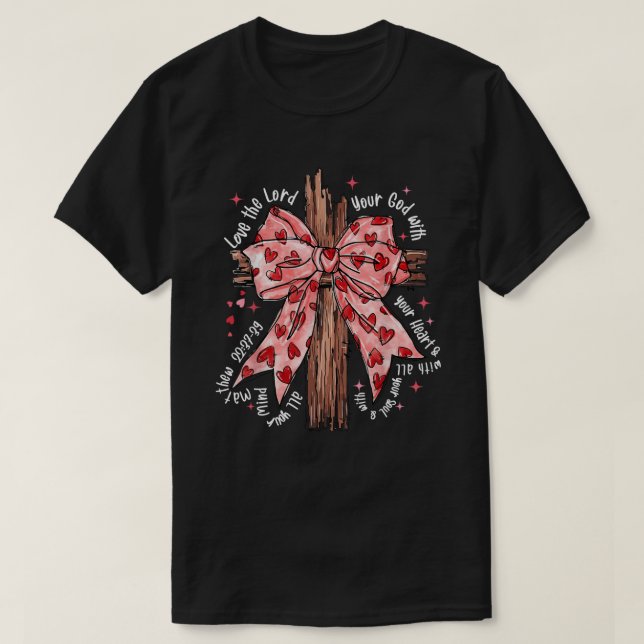 Camiseta Coquette Jesus Valentine Tee Shirt, Valentines Tee (Diseño del anverso)