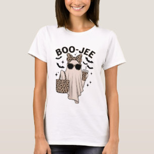 Camiseta Coquette Leopard café Boo-JEE Halloween Bo