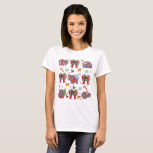 Camiseta Coquette Moo Deng Y Árbol De Navidad